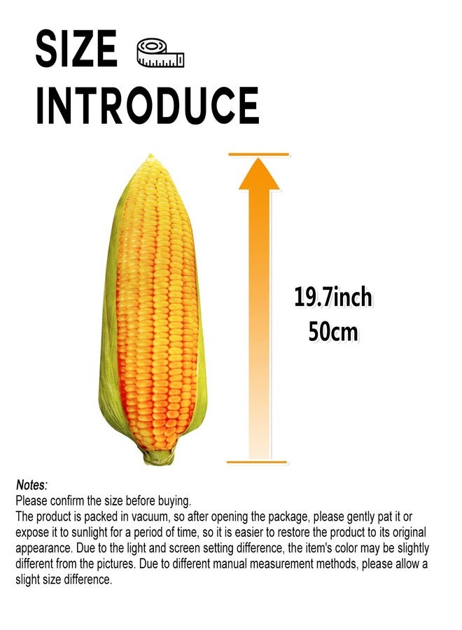 CHELEI2019 19.7" Corn Plush,Soft Food Stuffed Animal Sofa Bed Decor Pillow Toy,Gift for Kids - Image 2